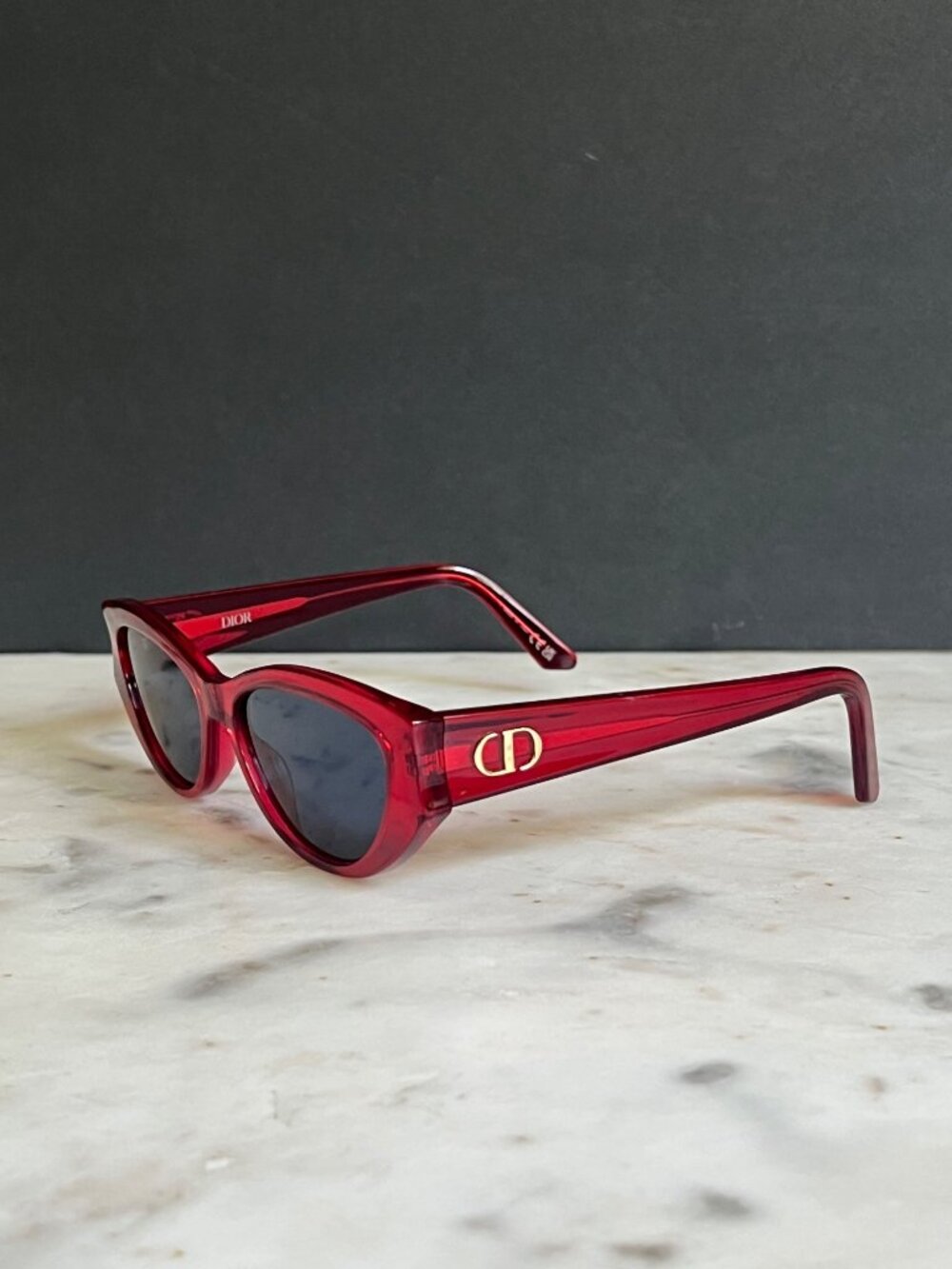 Dior DIORGLOW B1I red cat eye sunglasses - Picture 10 of 10